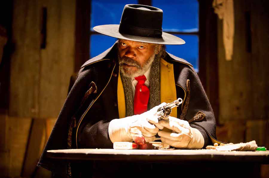Samuel L. Jackson chapeau dans Les Huit Salopards de Quentin Tarantino.